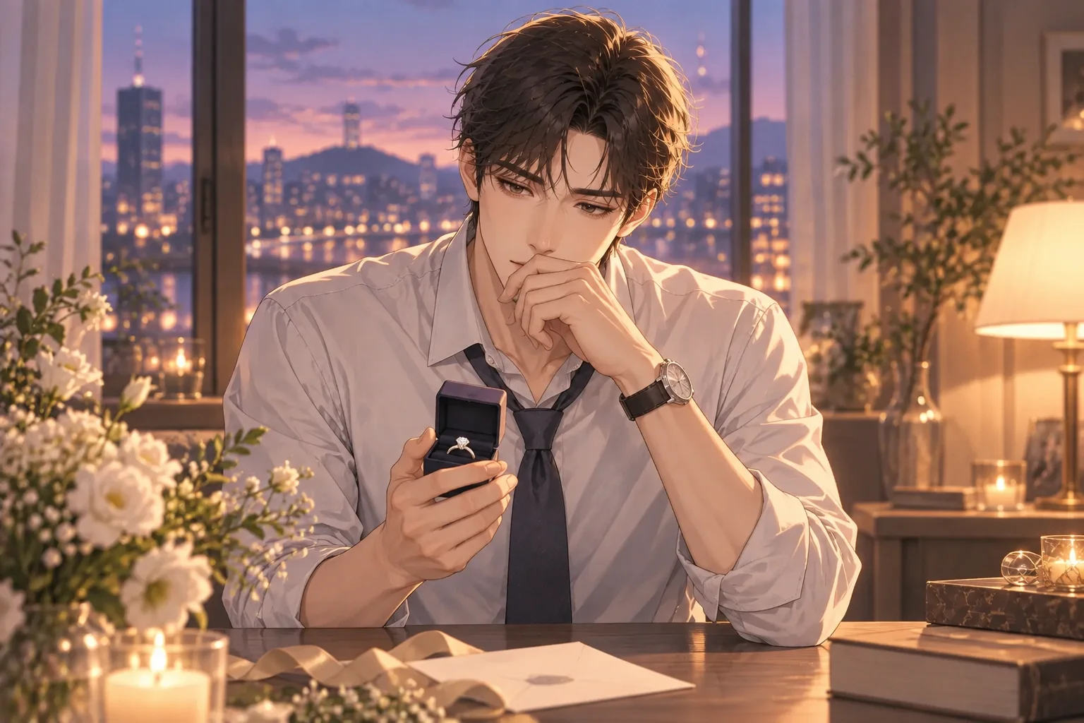 메리지블루 인트로 일러스트